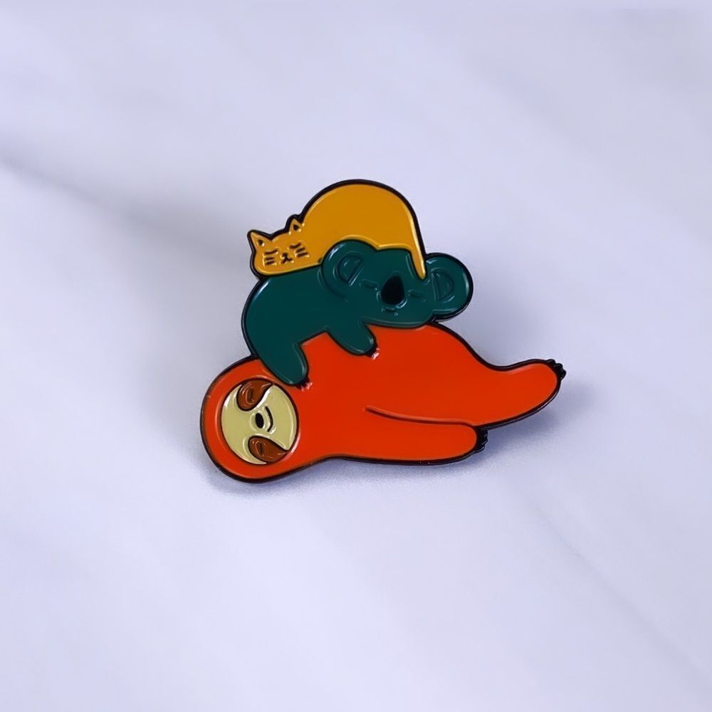 Cuddle Buddies Enamel Pin/ Brooch